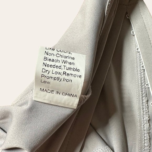 Womens Corset Crop Top Large L Gray Stretch Wide Straps Front Closure - Picture 10 of 13